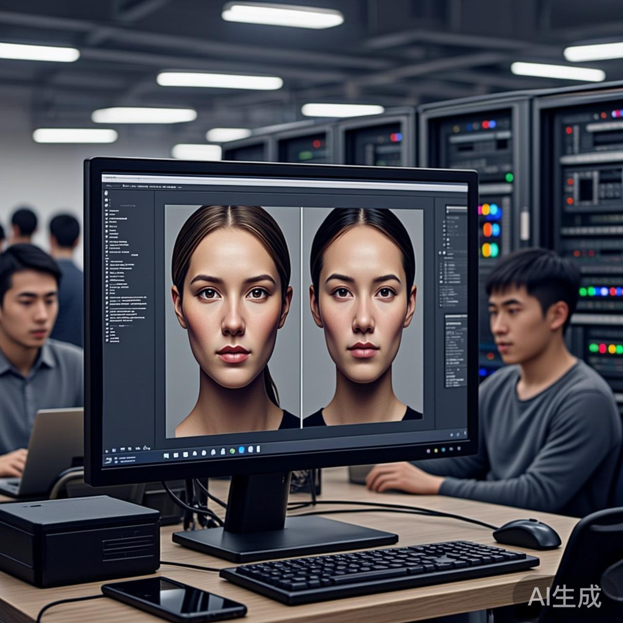 Deepfake人脸合成示意