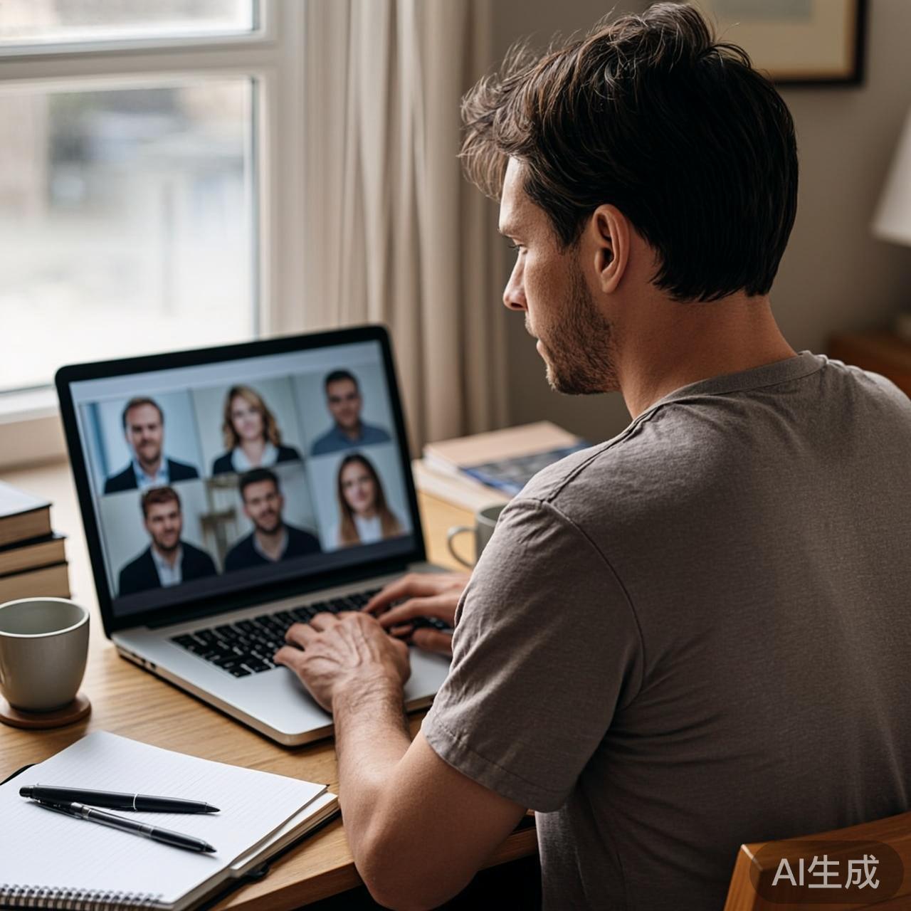 AI替身正在视频会议中代替真人发言