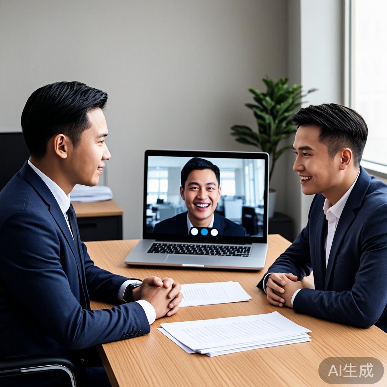 求职者用AI替身面试，面试官也是AI