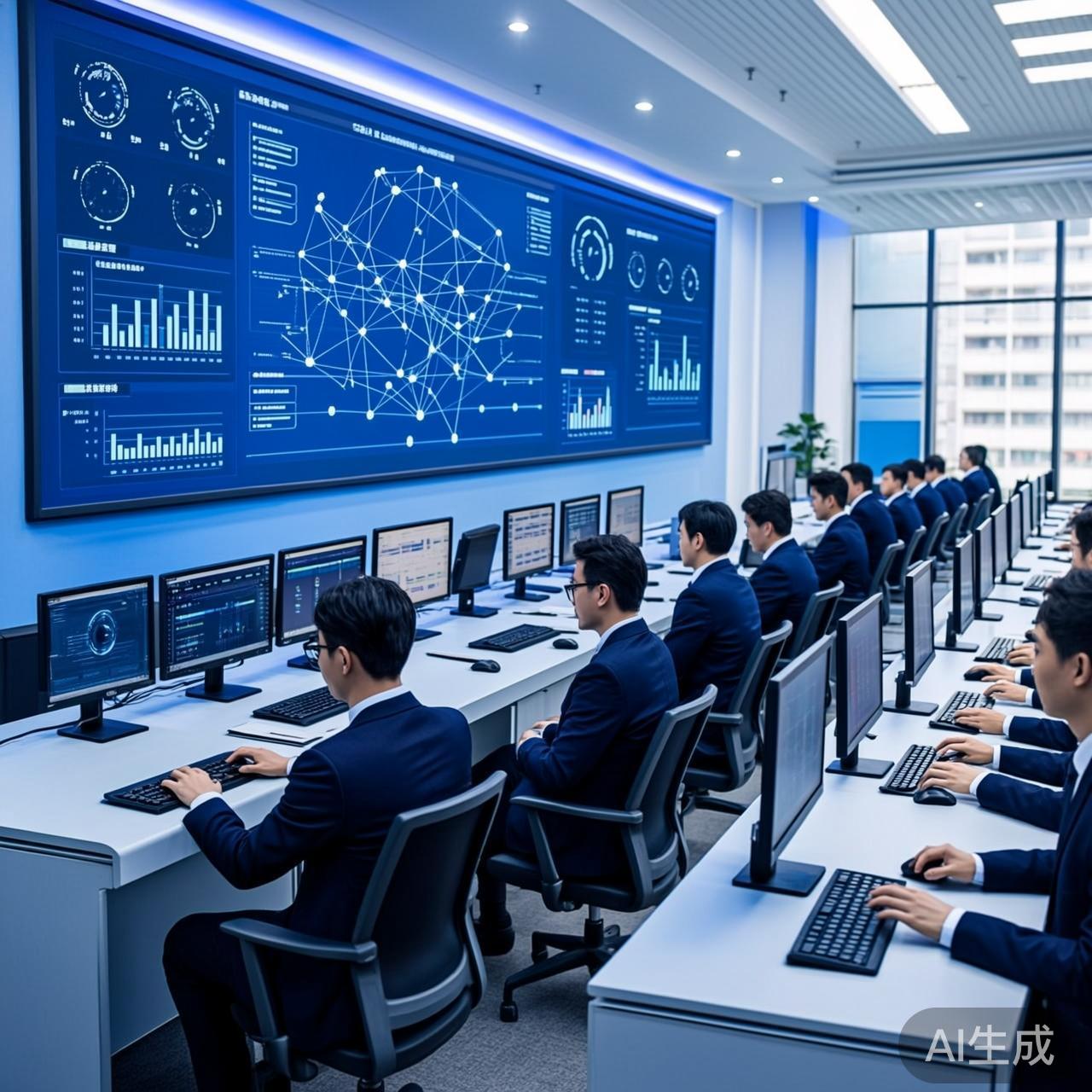 安全运营中心大屏实时监控
