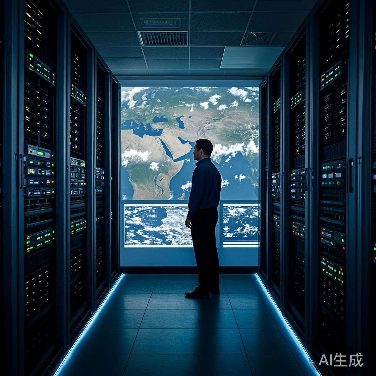 服务器机房中运行的世界模型