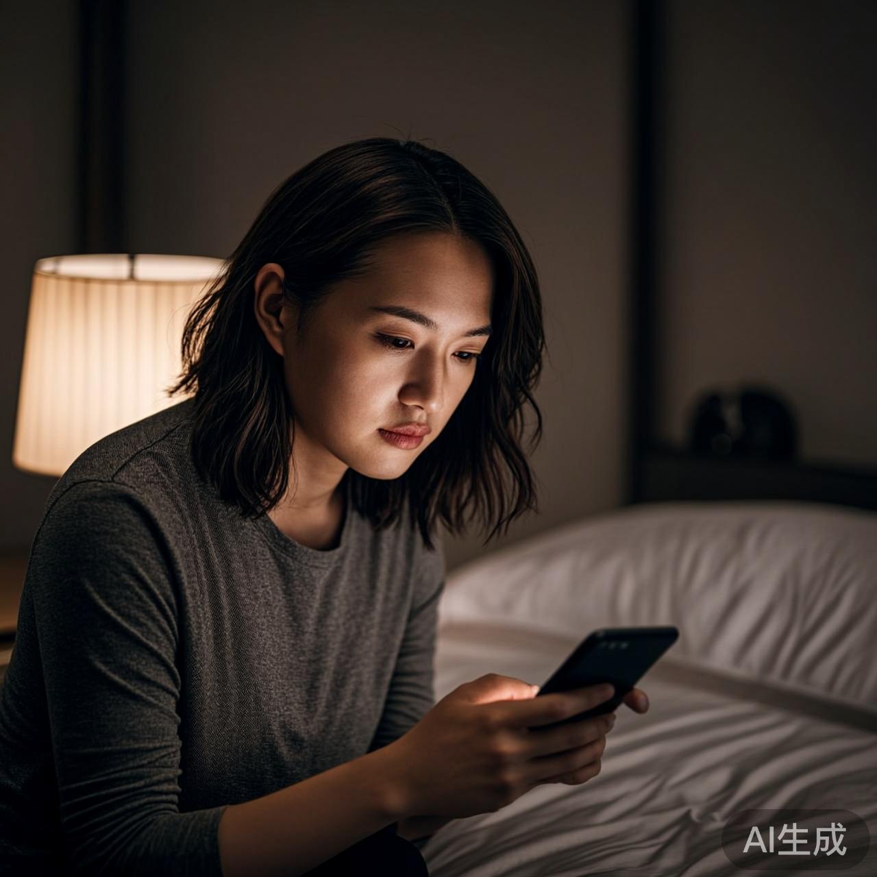 深夜独处的房间